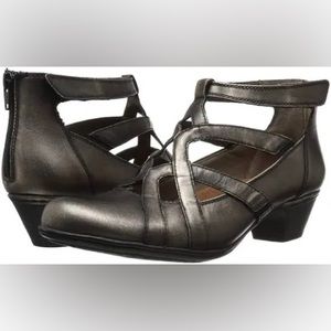 Rockport Cobb Hill Adrina Dress Pump, Pewter Leather 7.5